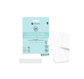 COSMEAU biologiškai skaidūs šviežiai kvepiantys tualeto valymo lapeliai, 20 lapelių