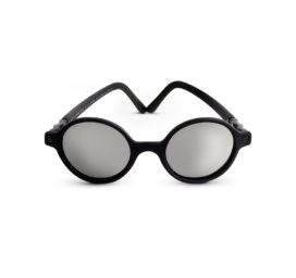 KIETLA apvalaus rėmo poliarizuoti saulės akiniai su aukšta 3 kategorijos apsauga, skirti 6-9 metų vaikams, spalva JUODA