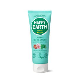 Happy Earth puoselėjantis rankų kremas su alavijais ir taukmedžio sviestu, 75 ml