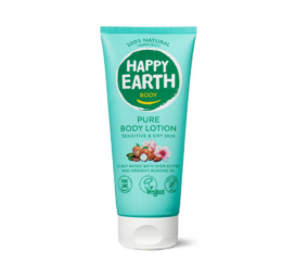 Happy Earth 100% natūralus švelninantis kūno losjonas sausai ir šiurkščiai odai, 200ML