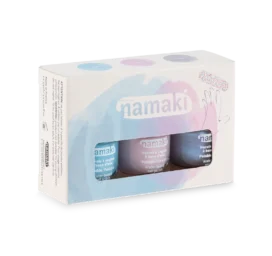NAMAKI trijų nuluptų nagų lakų ir dildės rinkinys, Frozen Sweets 3*7,5 ml