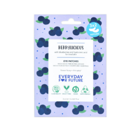 EVERYDAY FOR FUTURE „Berrylicious“ senėjimą stabdančios paakių kaukės-pagalvėlės su hialurono rūgštimi, 6 vnt. pakuotėje