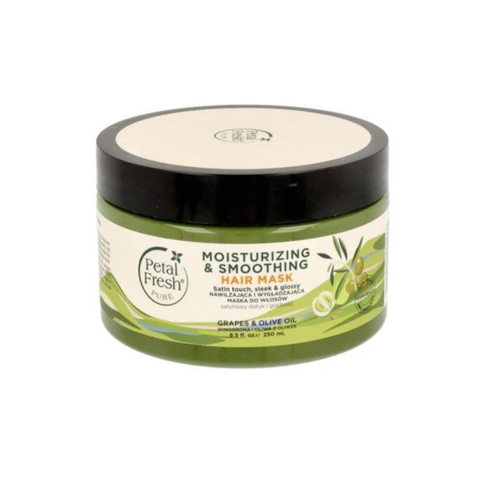 PETAL FRESH drėkinanti ir minkštinanti plaukų kaukė su vynuogių sėklų aliejumi, 200 ml