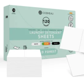 COSMEAU biologiškai skaidomos skalbimo juostelės drabužių skalbimui Wild Forest, 120 naudojimų