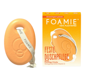 FOAMIE kietasis dušo muilas su apelsinų aliejumi ir vitaminu C Orange Sprizz, 80 g