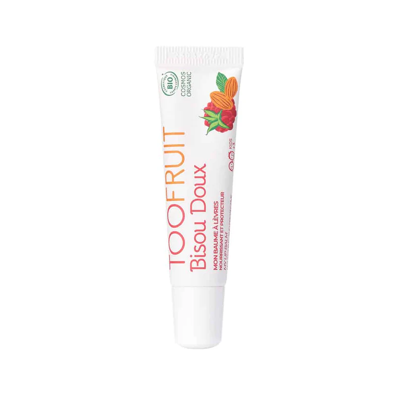 TOOFRUIT organinis tonuotas, apsauginis ir drėkinamasis lūpų balzamas vaikams "Pearly Pink", 10 ml
