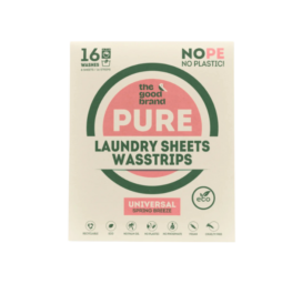 THE GOOD BRAND biologiškai skaidžios skalbimo juostelės su gaiviu gėlių aromatu Spring Breeze, 16 vnt.