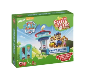 FRUITFUNK Vaisių lazdelių "Paw Patrol" Braškių skonio vaisių batonėliai, 8x10g