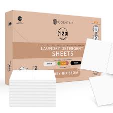 COSMEAU biologiškai skaidomos skalbimo juostelės drabužiams skalbti, vyšnių žiedų kvapo, 120 naudojimų
