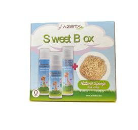 AZETABIO DOVANŲ RINKINYS organinis maitinamasis kūdikių kremas, kūnui ir plaukams skirtas valiklis, apsauginis vystyklų kremas + dovana