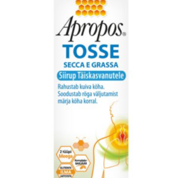 APROPOS TOSSE medaus skonio kosulio sirupas suaugusiesiems, 150 ml