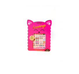 OMY klijuojami auskarai vaikams LILY, 104 vnt