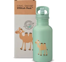 CARL OSCAR STEELish nerūdijančiojo plieno šaltam ir karštam atsparus gertuvė Green Camel, 0,5L