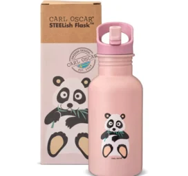 CARL OSCAR STEELish nerūdijančio plieno izoliuota gertuvė Pink Panda, 0,5L