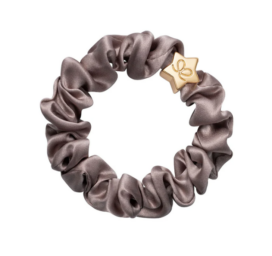 BYELOISE šilkinis plaukų raištis/apyrankė su auksine žvaigžde, Iced Latte