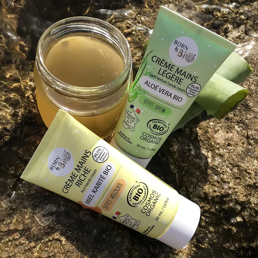 BORN TO BIO sodriai drėkinantis rankų kremas su sviestmedžio sviestu ir medumi, 50 ml - Image 2
