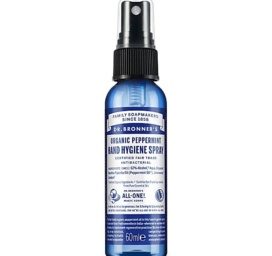Dr. Bronner's ekologiškas rankų higienos purškalas su šviežiu pipirmėčių eteriniu aliejumi, 60ml