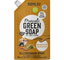 MARCEL GREEN SOAP universalus valiklis su kardamono ir kedro kvapu PAPILDYMAS, 500 ml