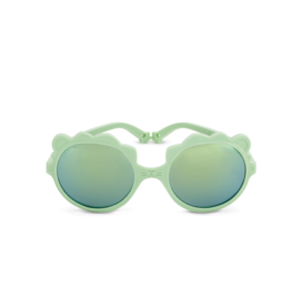 KIETLA be varžtų ir 100% nedūžtantis rėmas, aukšta UVA ir UVB apsauga, polarizuoti LION saulės akiniai vaikams 2-4 metų amžiaus, spalvos GREEN SALVIA