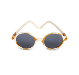 KIETLA Rozz apvalūs rėmeliai akiniai nuo saulės su aukšta 3 kategorijos apsauga 6-9 metų vaikams, spalva SMĖLIO JUOSTA