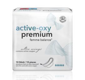 FEMME BALANCE® Active Oxygen Kvapo Neutralizuojančios Higieninės Įklotai, Didelis Sugėrimas, BIO Celiuliozė, 10 vnt.