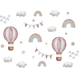 SIPO vaikų kambario sienų lipdukai, balionai