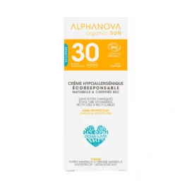 ALPHANOVA SUN mineralinis hipoalerginis kvapų neturintis veido kremas nuo saulės SPF30, 50g