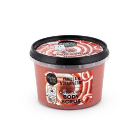 ORGANIC SHOP Kūno šveitiklis su vanilės ir braškių ekstraktu Candy Cane, 250ml