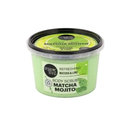 ORGANIC SHOP Organinis matcha ir laimo kūno šveitiklis Matcha Mojito, 250ml