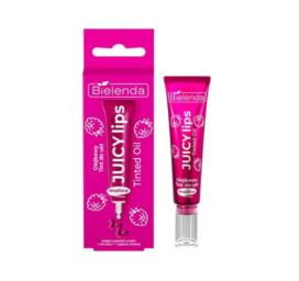 BIELENDA Juicy Tint atspalvį suteikiantis lūpų aliejus su aviečių sėklų aliejumi ir skvalanu, 10g