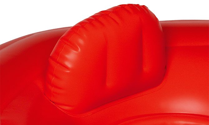 REER myswimbuddy kūdikių plaukimo ratas su galvos atrama, tinklinė sėdynė ir 4 oro kameros - Image 6