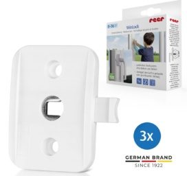 REER Economy WinLock langų ir balkonų durų apsaugos užraktas vaikų saugai, 3 vnt.