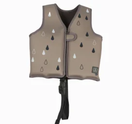 BBLUV Näj SPF50 nuimamos atraminės plokštelės plaukimo liemenė vaikams, spalva smėlio, dydis VIDUTINIS (3-6 metai)