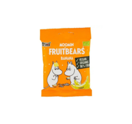 MOOMIN Ekologiški vaisiniai saldainiai su bananų skoniu, 40g