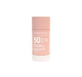 ALPHANOVA SUN SPF50 saulės kremas be kvapo organinis atspalvis BB lazdelė veidui Nude, 17ml