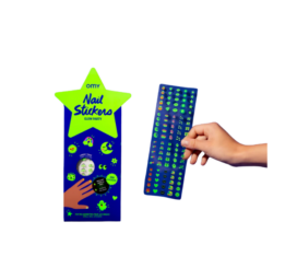 OMY tamsoje šviečiančios nagų lipdukai Glow Party, 200 vnt.