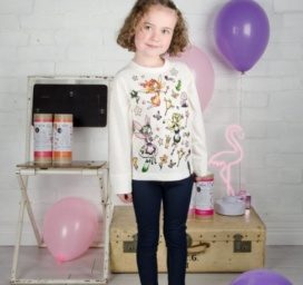 SELFIE CLOTHING Spalvink Savo Marškinėlius su Fėja, dydis 3-4 metai (122)