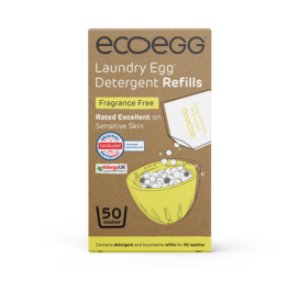 ECOEGG bekvapiai skalbimo papildymo granulės PAPILDYMO PAKUOTĖ 50 skalbimų