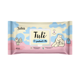 ALLOW Tuli biologiškai skaidžios ir kompostuojamos servetėlės su D-PANTHENOL 5%, 48 vnt.