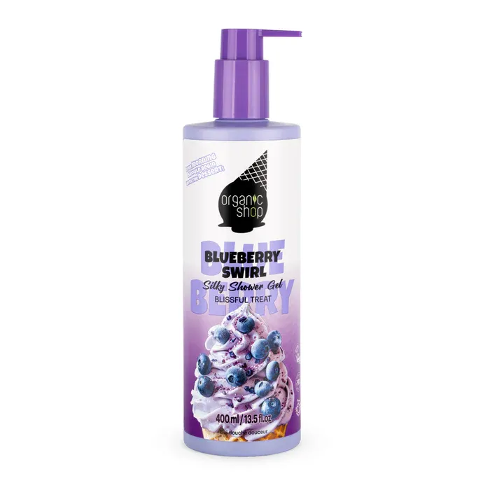 ORGANIC SHOP Šilkinis dušo gelis "Mėlynių Sūkurys", 400 ml