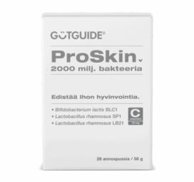 GÜTGUIDE Proskin 2000 mln. bakterijų, palaikymui iš vidaus jautriai odai, 20 vnt.