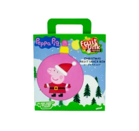 FRUITFUNK Kalėdų dėžutė 100% natūralūs vaisių užkandžiai, Peppa Pig