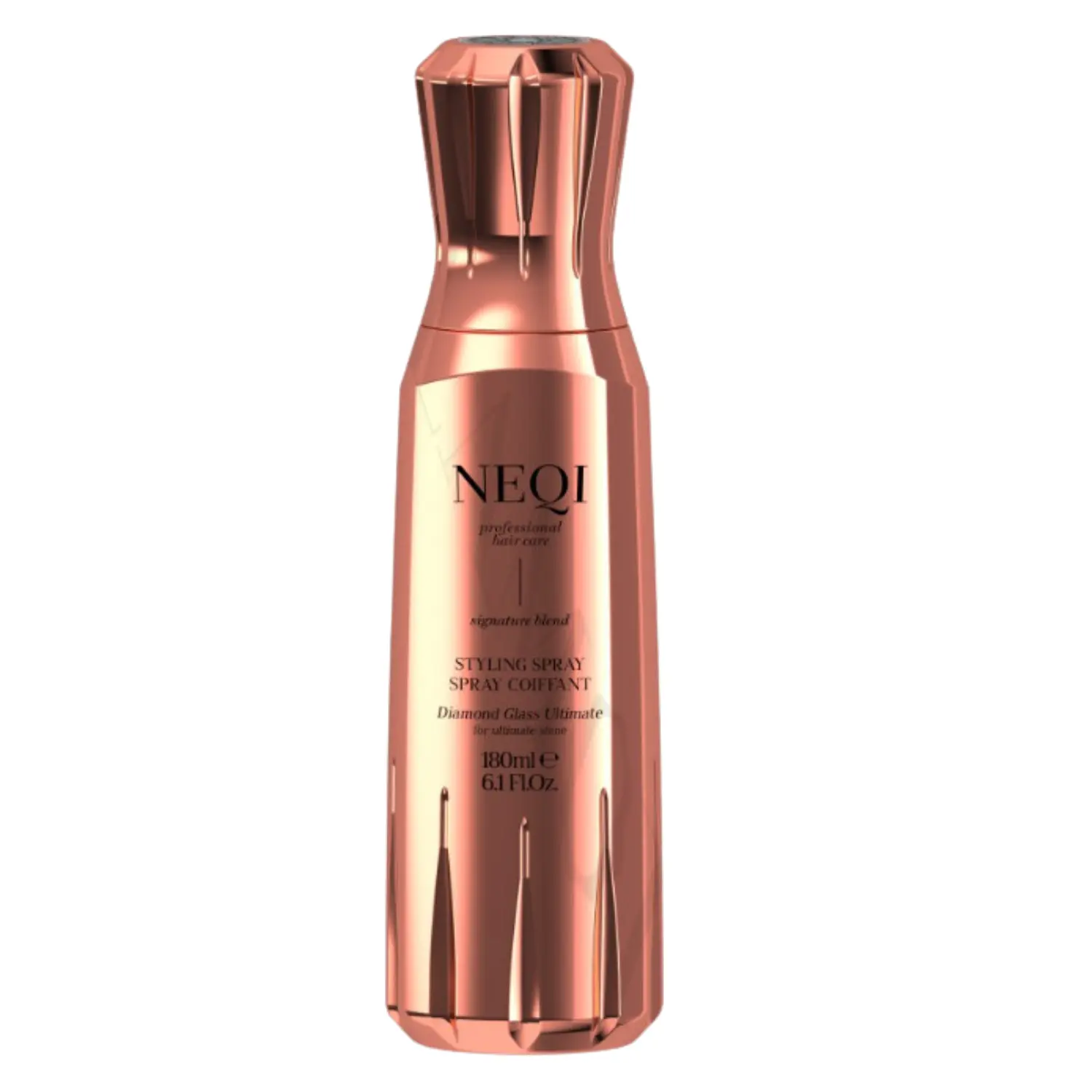 NEQI Ultimate Diamond Glass Brightening stilizavimo purškiklis su apsauga nuo karščio, 180 ml