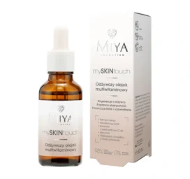 MIYA mySKINtouch maitinamasis multivitaminų veido aliejus su ryžių fermentu ir bakuchioliu, 30 ml