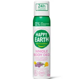 Happy Earth 100% natūralus kūno purškalas su levandomis, 100ml