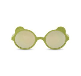 Kietla be varžtų ir 100% nedūžtantis rėmelis, aukšta UVA ir UVB apsauga, poliarizuoti Bear Cub saulės akiniai vaikams nuo 2 iki 4 metų, spalva OLIVE