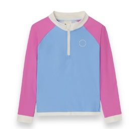 KIETLA ICONIC maudymosi marškinėliai su UPF 50+ apsauga nuo saulės ir UV sensorius 6-8 metų amžiui, VIOLETINĖ ROŽINĖ