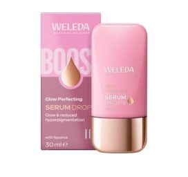 WELEDA šviesinantys drėkinamieji serumo lašai lygioms odos tonui pasiekti, 30ml