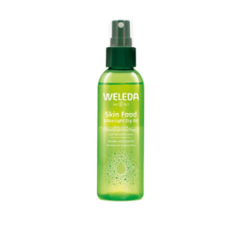WELEDA Skin Food ypač lengvas sausas aliejus veidui ir kūnui su organiniu simondsijų aliejumi, medetkų ir ramunėlių ekstraktu, 100 ml
