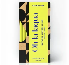 OH LA LAQUA Paragauti vandens esencija be cukraus ir saldiklių Kriaušė ir Čiobreliai, 10 vnt.